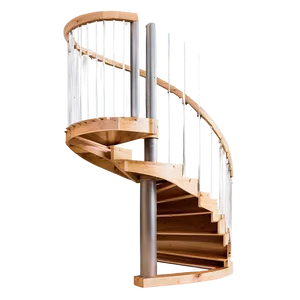 Wooden Spiral Staircase Png Drm20 PNG Image