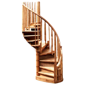 Wooden Spiral Staircase Png Ggr66 PNG Image