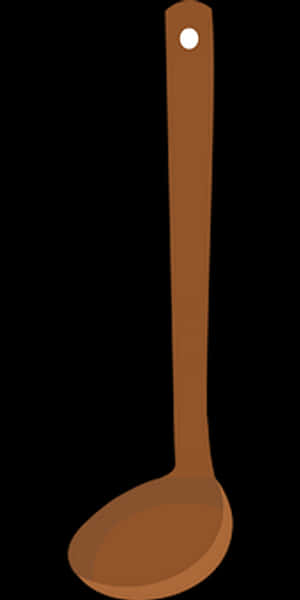 Wooden Spoon Black Background PNG image with transparent background