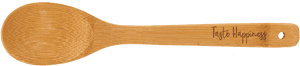 Taste Happiness Bamboo Serving Spoon'title='taste - Wooden Spoon, HD Png Download PNG image with transparent background