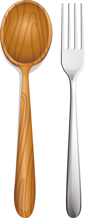 Fork Ladle Clip Art - Wood Spoon Clipart, HD Png Download PNG image with transparent background