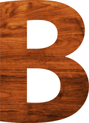 Wood Texture Alphabet B, HD Png Download PNG image with transparent background