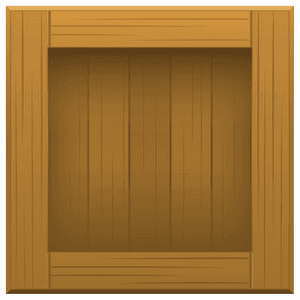 Wooden Window Frame Design PNG image with transparent background