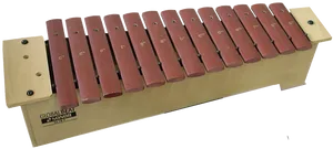 Wooden Xylophone Instrument PNG Image