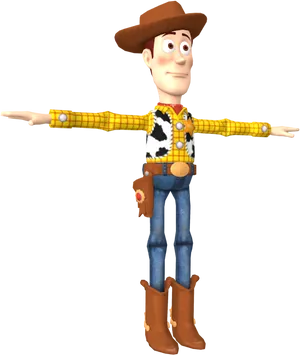 Woody Character Pose PNG Image