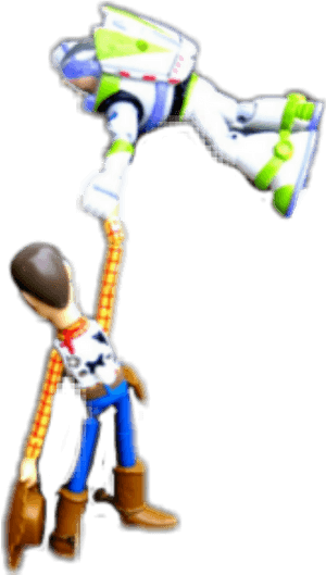 Toy Story Clipart , Png Download - Buzz And Woody Hanging, Transparent Png PNG image with transparent background