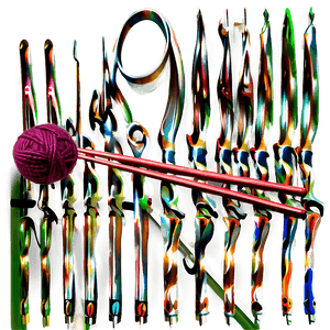 Wool Knitting Needles PNG 6 PNG with transparent background