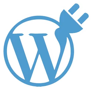 Wordpress Logo Blue Background PNG Image