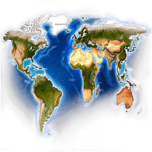 World Atlas Map PNG 40 PNG