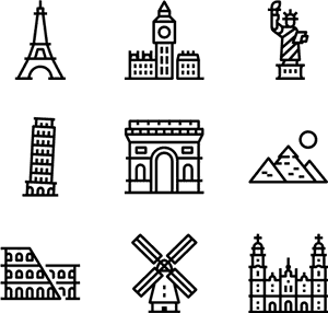 Landmarks - Paris Icon Png, Transparent PNG with transparent background