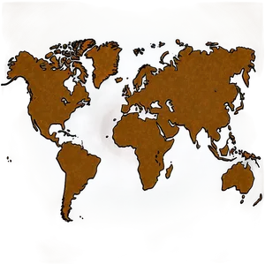 World Map Outline For School Project Png 30 PNG Image