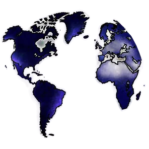 World Map Outline For School Project Png Dli PNG Image