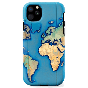 World Map Travel Phone Case PNG fpq80 PNG image with transparent background