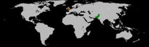 Uk And Pakistan Map - Uk And India Map, HD Png Download PNG