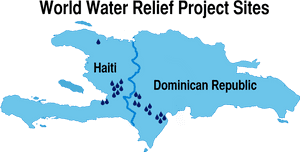 Clean Water In Haiti Map, HD Png Download PNG