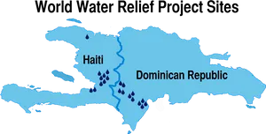 World Water Relief Project Sites Haiti Dominican Republic PNG Image