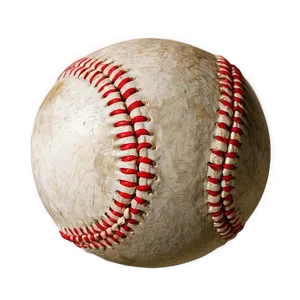 Worn-out Baseball Graphic Png 06282024 PNG Image