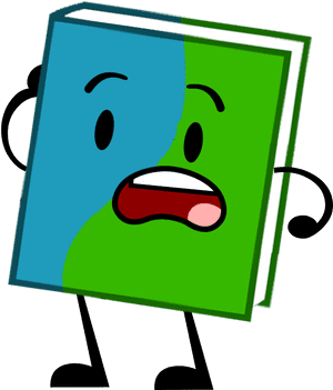 Worried Dictionary Cartoon Character PNG image with transparent background