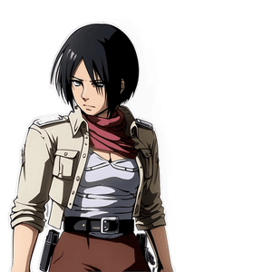 Wounded Mikasa Ackerman PNG 06242024 PNG