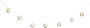 Woven Ball String Lights PNG Image