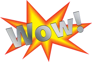 Wow Exclamation Graphic PNG Image