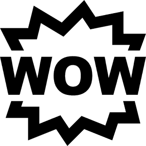 Wow Expression Graphic PNG image with transparent background