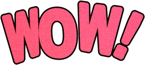 Wow Text Expression PNG Image