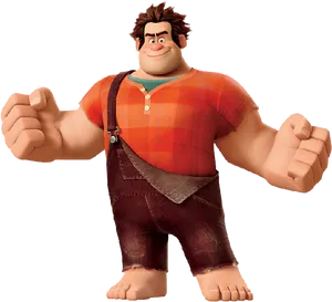 Wreck It Ralph Character Pose PNG Image