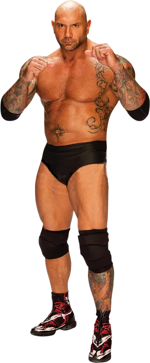 Wrestler_ Batista_ Posing PNG Image