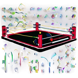 Wrestling Ring With Crowd Png Uws PNG Image