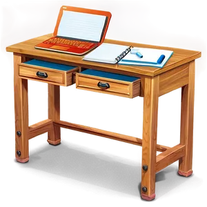 Writing Workshop Desk Png Jmg15 PNG Image