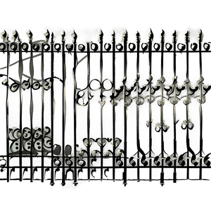 Wrought Iron Fence PNG pak33 PNG