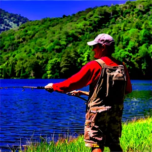 Wv Fishing In Tranquil Lakes Png 2 PNG Image