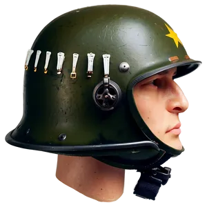 Ww2 Helmet Side View Png Pwc PNG Image