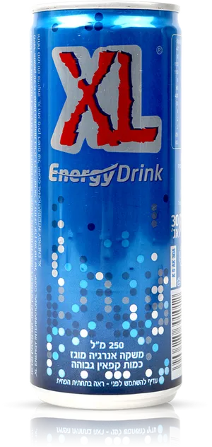 X L Energy Drink Can Blue PNG Image