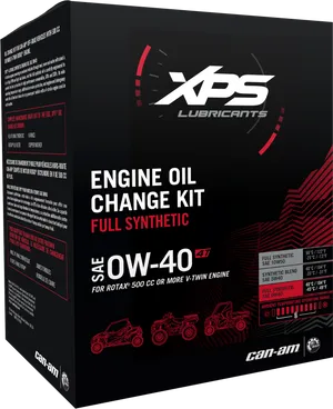 X P S Engine Oil Change Kit Full Synthetic O W40 PNG Image