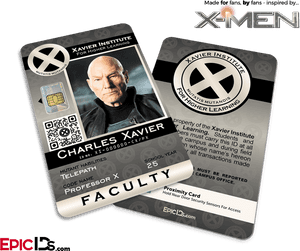 Xavier Institute Faculty I D Card Charles Xavier PNG image with transparent background
