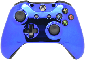Xbox One Controller Blue Chrome, HD Png Download PNG image with transparent background