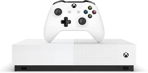 Xbox One S Consoleand Controller PNG Image