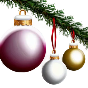 Xmas Tree Ornaments Png Yuk PNG Image