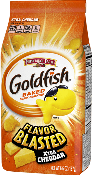 Xtra Cheddar Crackers - Pepperidge Farm Goldfish, HD Png Download PNG image with transparent background