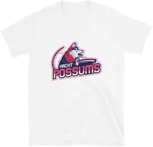 Yacht Possums T Shirt Design PNG Image