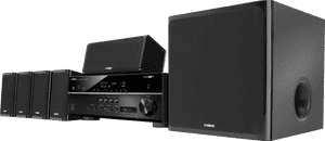 Home Theater System Png Photos - Yamaha 725w 5.1 Ch 3d Home Theater System Black, Transparent Png PNG with transparent background