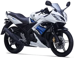 Yamaha R15 Sportbike Profile PNG Image