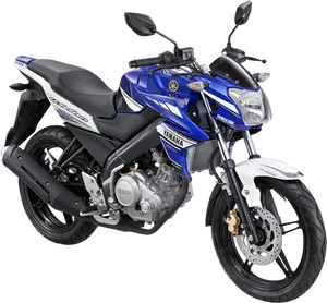 Yamaha Sport Motorcycle Blue PNG Image