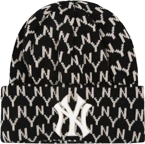 Yankees Logo Knit Hat PNG Image