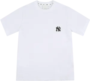 Yankees Logo White T Shirt PNG Image