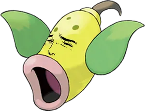 Yaranaika Faceon Pokemon Weepinbell PNG Image