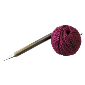 Yarn Ball And Crochet Hook Png Tuh PNG Image