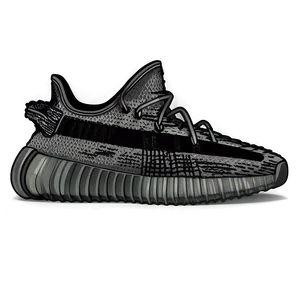 Yeezy Asriel Faded Black Png 65 PNG Image